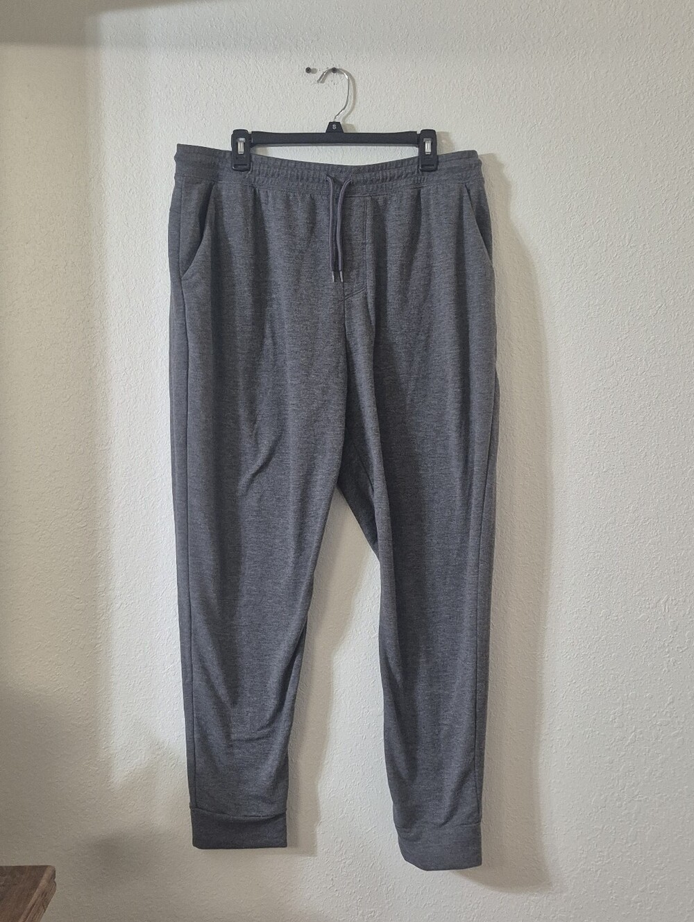 Athletic Works Men's Heather Gray Jogger Sweatpants